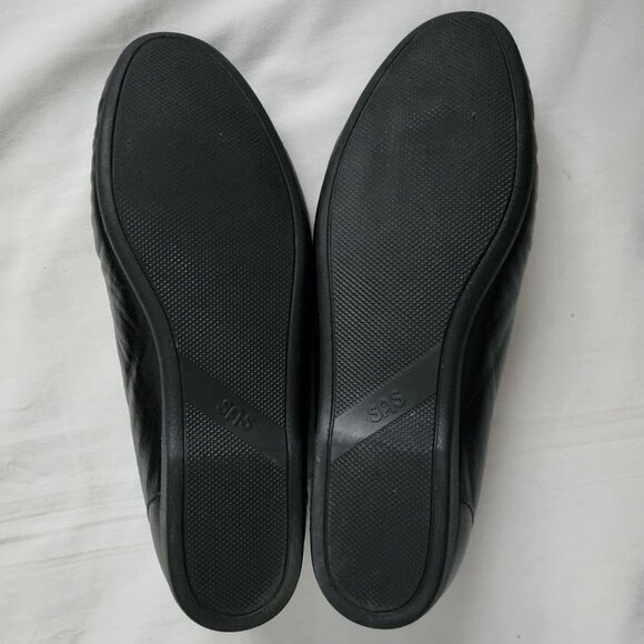 SAS Women's Tripad Comfort Black Leather Kiltie Tassel Slip-On Loafer Size 9 ½ M - Picture 5 of 10